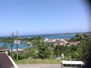 Picture from top floor of the Port Antonio Hospital
