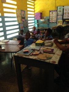 children in infant class at Free Hill Primary school