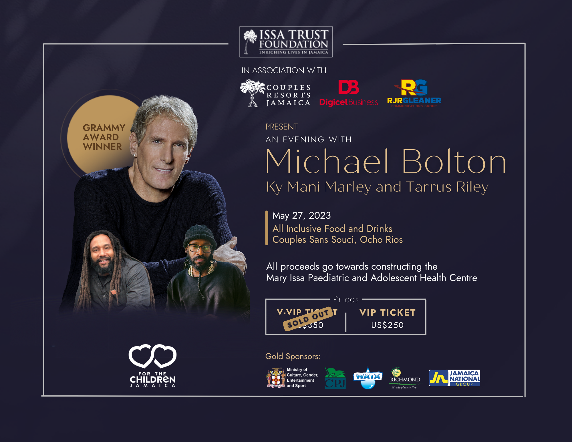 An Evening With Michael Bolton: For the Children Charity Concert 2023 «  Issa Trust Foundation